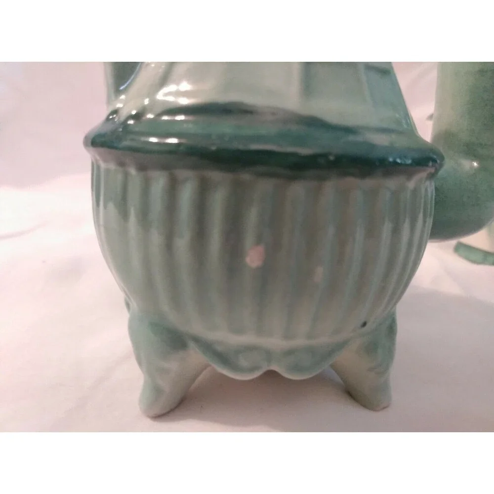 Brayton Laguna Sugar Creamer Potbelly Stove Ash Can 1943 California Pottery